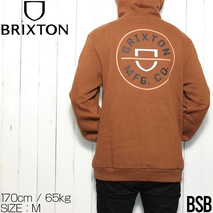 【送料無料】プルオーバーパーカー フーディ BRIXTON ブリクストン CREST HOODY 22021