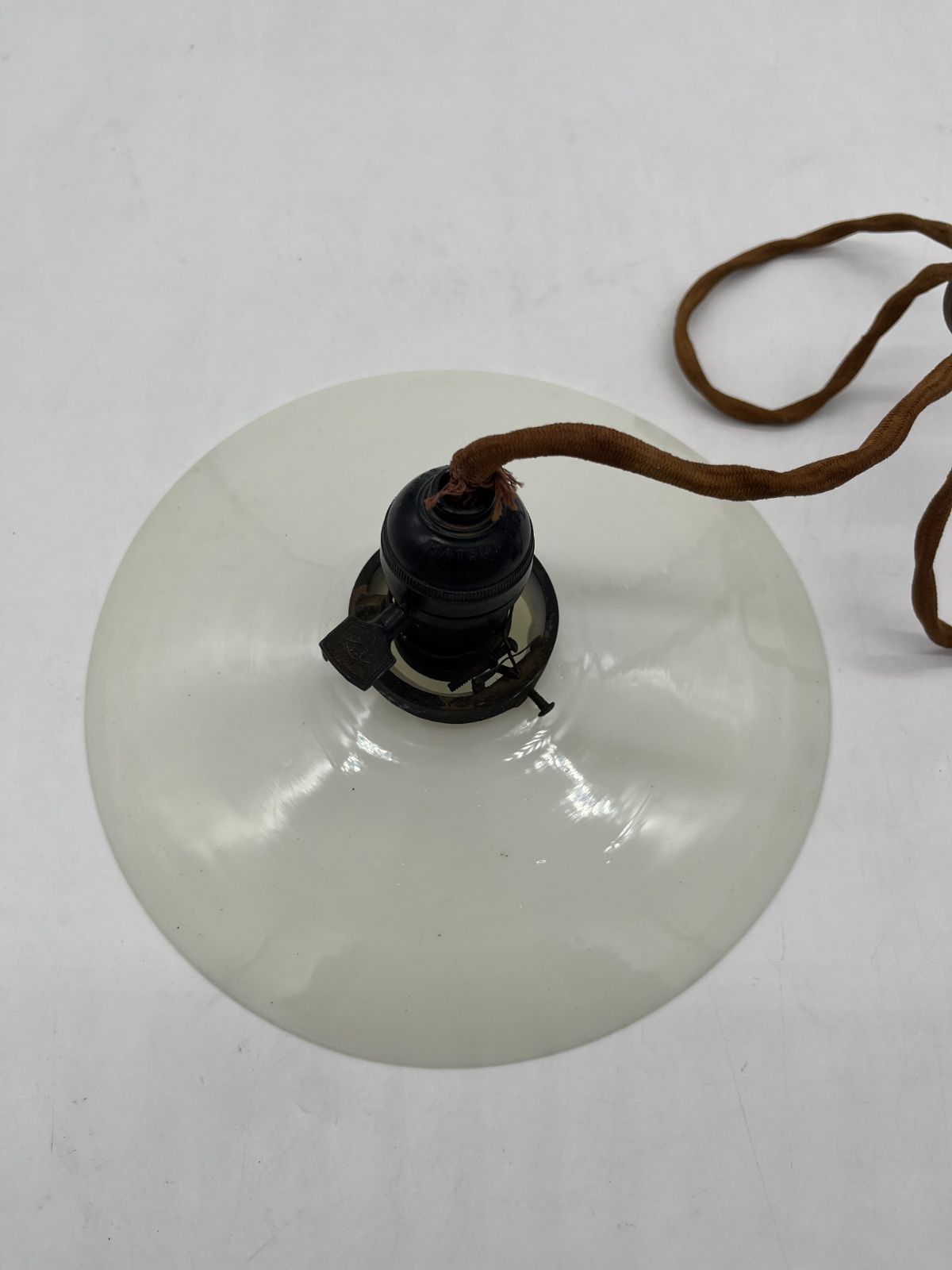 【アンティーク】昭和レトロ ナショナル ペンダントライト ガラス傘 古道具 アンティーク】昭和レトロ ナショナル ペンダントライト ガラス傘