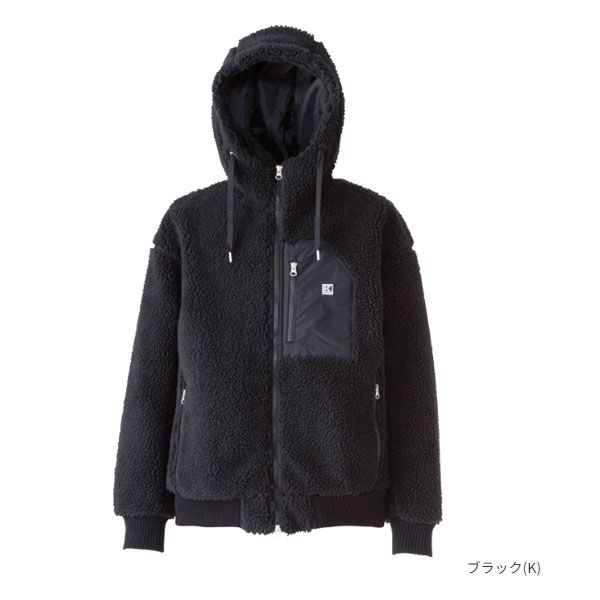 ヘリーハンセン ファイバーパイルサーモフーディー ユニセックス K ブラック Lサイズ HOE52293