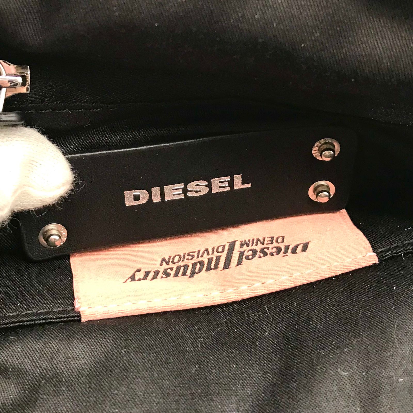 DIESEL ディーゼル デニム 2WAY ミニ ハンド ショルダー バッグ ブルー