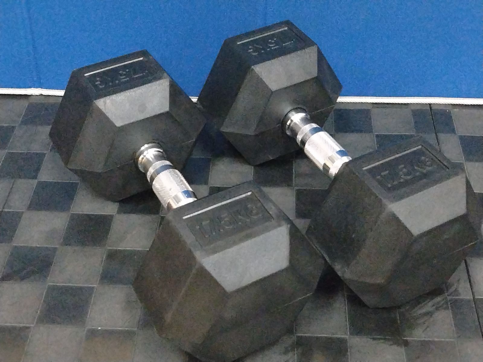 WILD FIT 六角ラバーダンベル17.5kg ペア