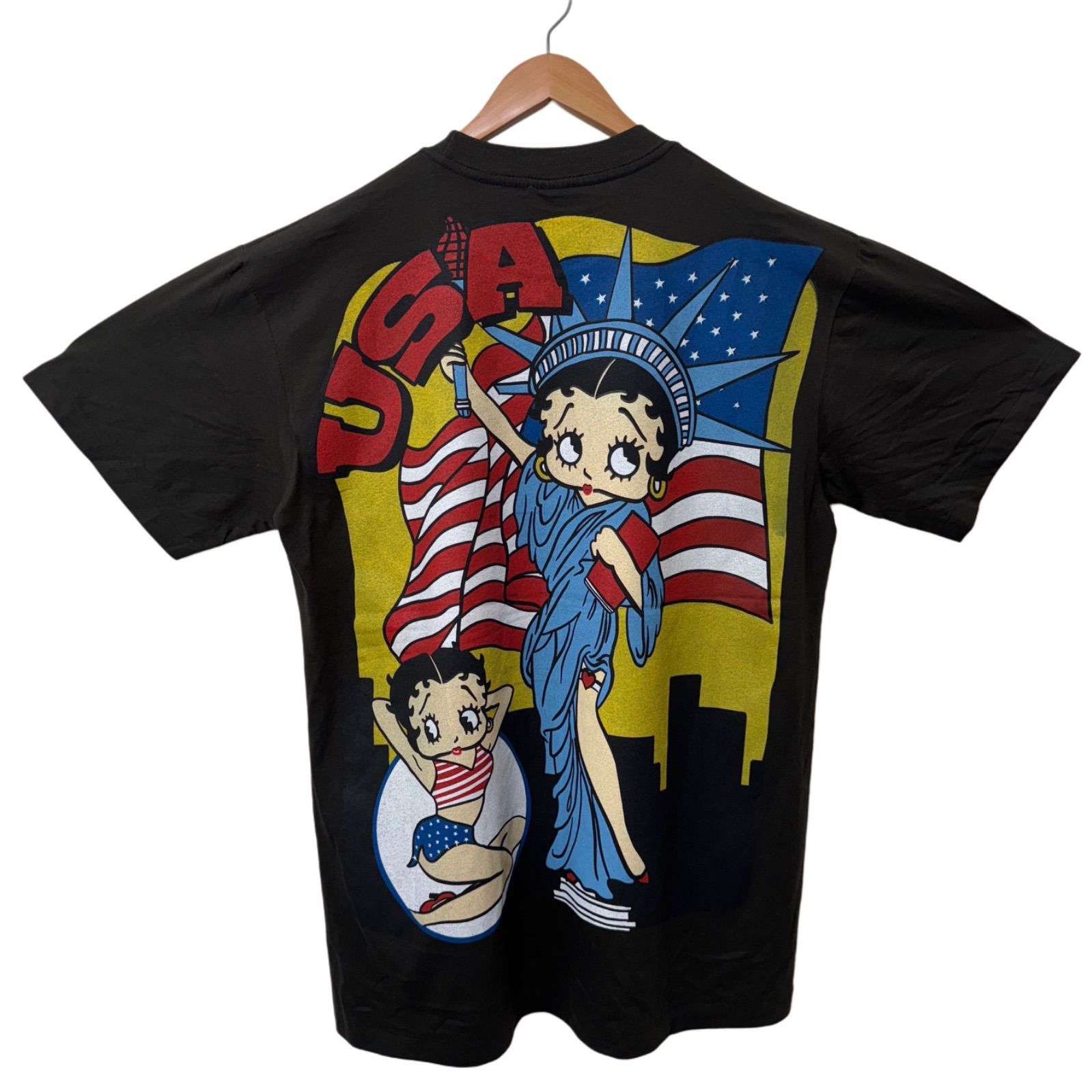 超希少 アメリカン×アジアン ヴィンテージ☆ベティ ブープ☆Tシャツ 2枚☆美品 Betty Boop ベティ・ブープ ベティちゃん アメリカン バイク