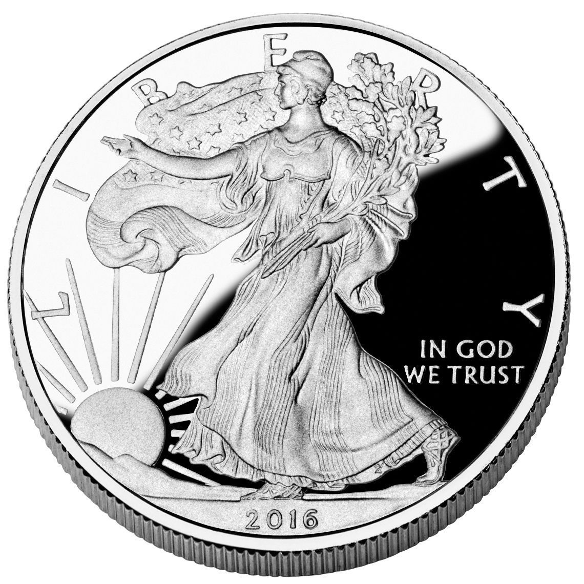 アメリカンイーグル1＄ 純銀ウオーキング・リバティ 1オンス 銀貨　2016年 保証書・カプセル付き] 2016年 (新品) アメリカ「イーグル