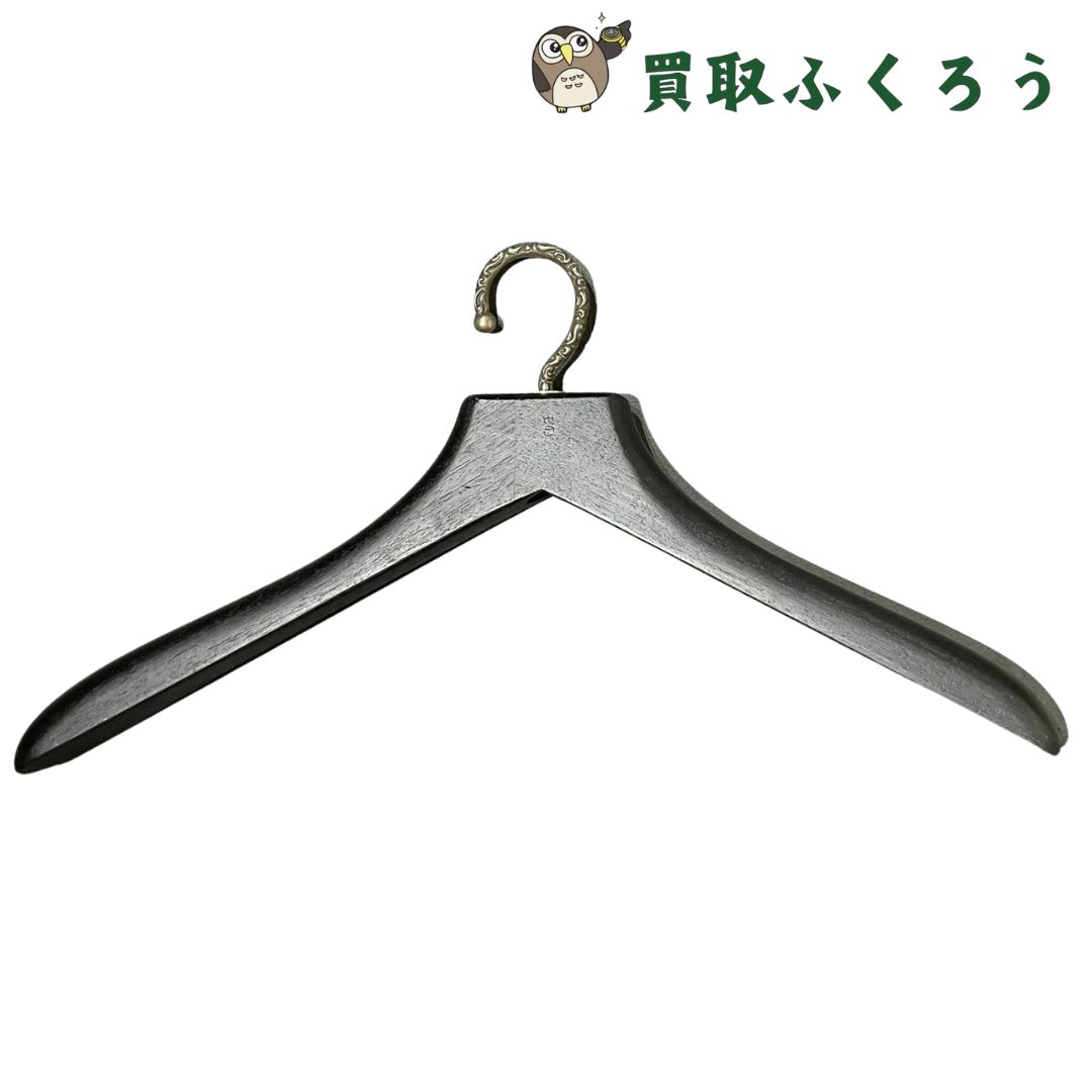 【美品】CHROME HEARTS スクロールフック　エボニーハンガー CHROME HEARTS クロムハーツ EBONY CLOTH HANGER スクロール
