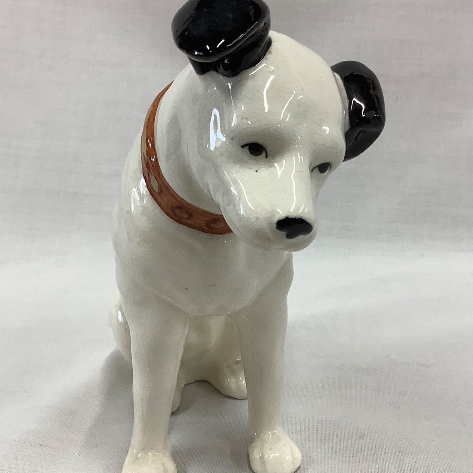 ビクター　ニッパー犬　置物 アンティーク ビクター犬（Victor） ニッパー君（Nipper） 陶器