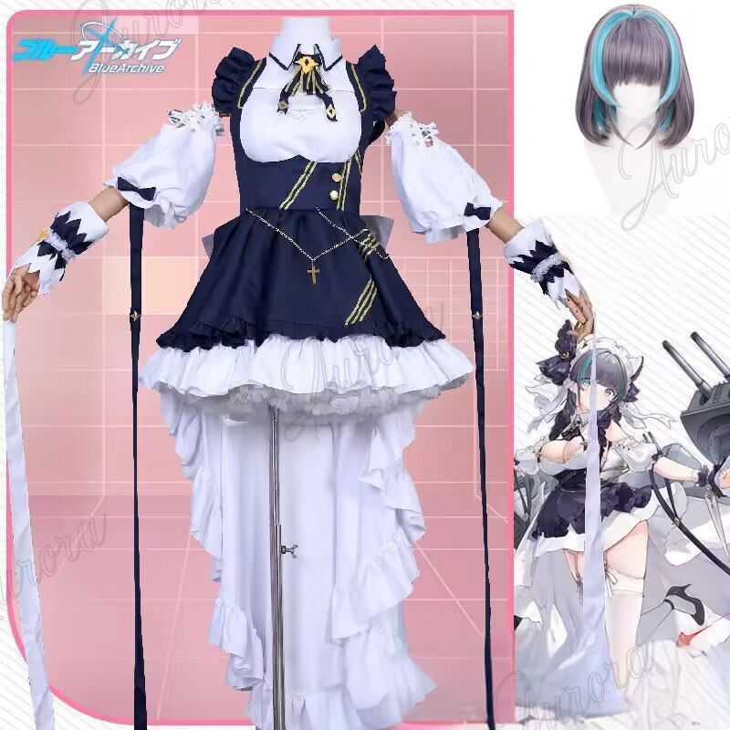 ウィッグ付き アズールレーン Azur Lane チェシャー Cheshire 猫猫メイド かわいい 重巡洋艦 イベンド 撮影 変装 仮装 ハロウィン プレゼント お盆 クリスマス 贈り物 学園祭 文化祭 舞台コスプレ 大人用 子供用