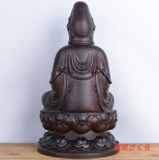 中国仏教美術 時代 細密木彫り 仏像 LIG】時代仏教美術 木彫 文殊菩薩像 特大92㎝ 細密彫刻 寺院引取