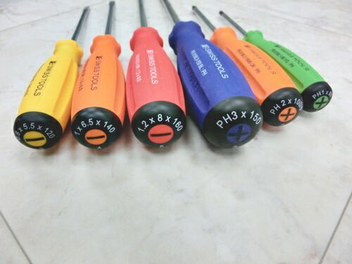  PBスイスツールズレインボースイスグリップドライバー6本セット8190 8100 6 RB 8190 PB SWISS TOOLS ドライバービット ドライバー