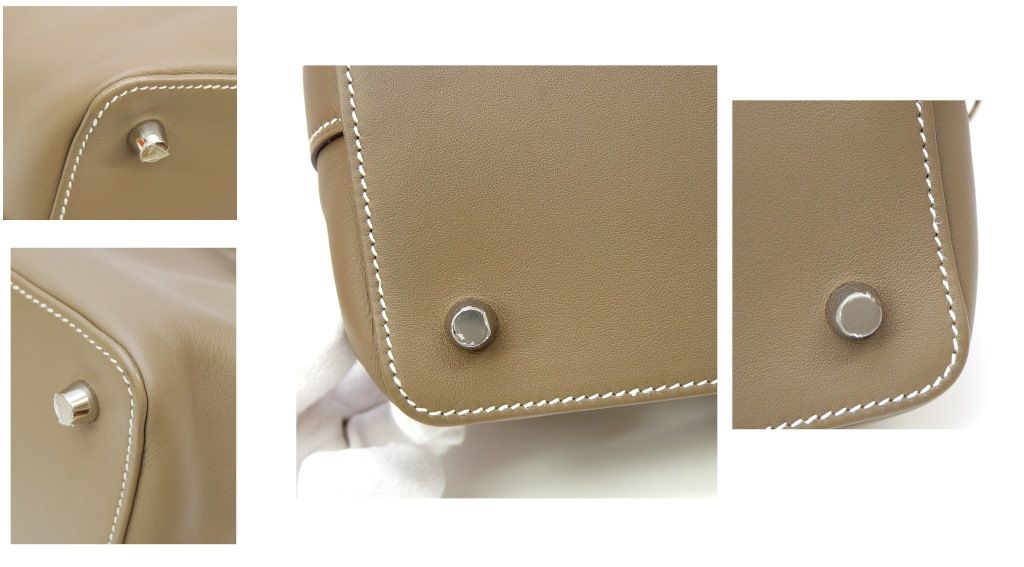 エルメス HERMES ツールボックス20 SV金具 T刻印 2WAY エトゥープ