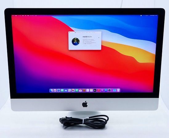 Apple iMac 27インチ Retina 5K Late 2015 Core i7-6700K 4GHz 16GB 512GB Radeon R9 M390 5120x2880ドット macOS Big Sur 小難