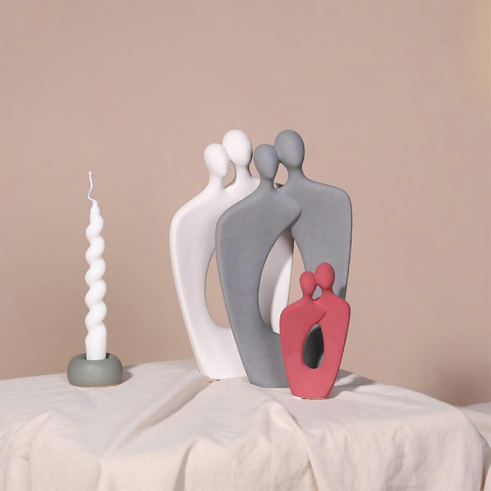 陶磁器の装飾品愛の彫刻カップル抱擁像の家の装飾モダンロマンチックなバレンタインのギフト恋人の置物
