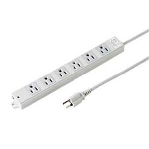 工事物件雷ガードタップ 3P マグネット付 6個口 3m TAP-K6NSP-3