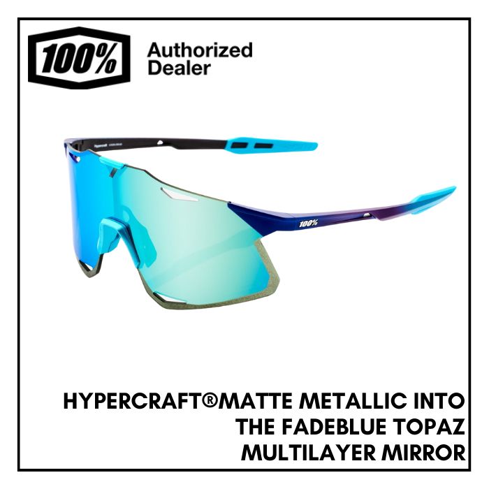 100% サングラス ハイパークラフトMatte Metallic Into the Fade Blue 