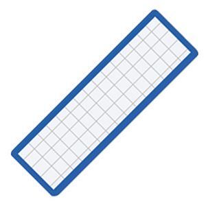 (まとめ) コクヨ マグネット見出し 19×75×1.2mm 青 マク-402B
