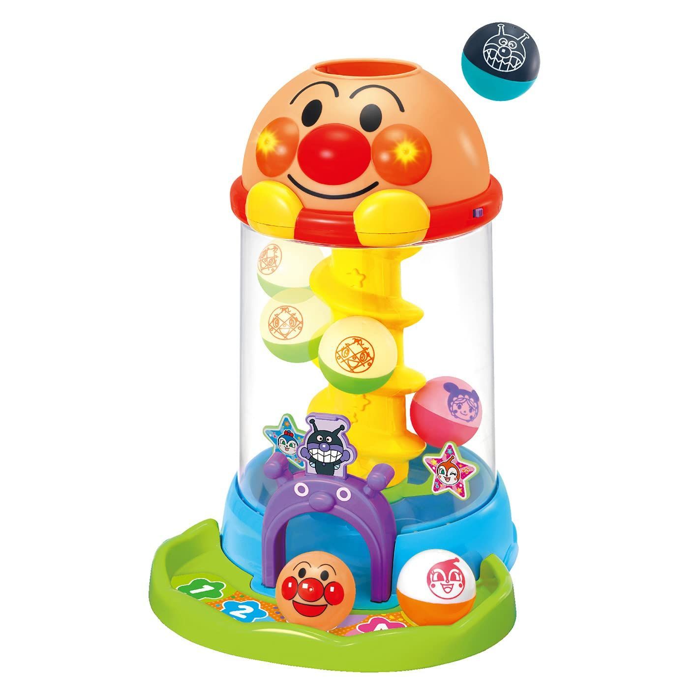 【人気商品】アンパンマン NEW! ジョイパレット(JOYPALETTE) にぎって! おとして! 光るくるコロタワー