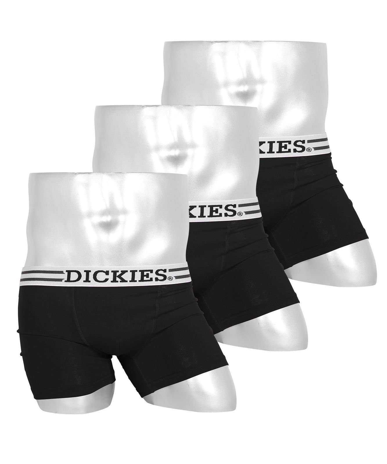 ディッキーズ Dickies 【3枚セット】DK_STANDARD メンズ ボクサーパンツ おしゃれ 無地 ロゴ 【5131123p】ブラックセット