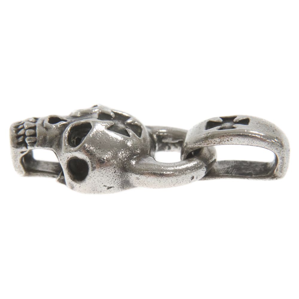 A&G ペンダント トップ スカル A&G (エーアンドジー) アイアンクロス スカル ネックレストップ