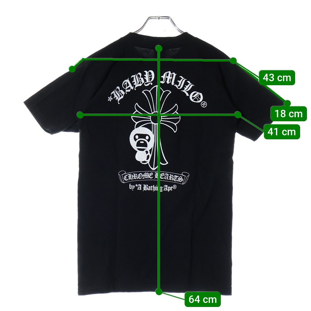 A BATHING APE × CHROME HEARTS コラボTシャツ黒XL 12 ファッション A BATHING APE × CHROME HEARTS コラボTシャツ黒XL