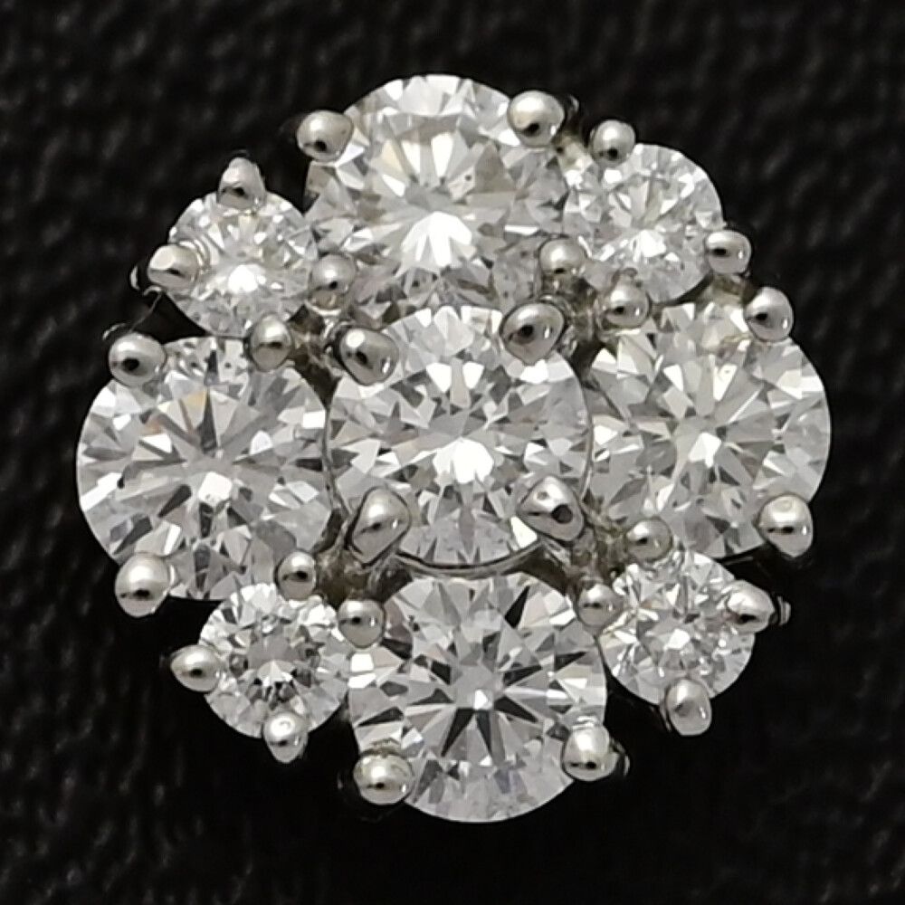 0.46ct Ponte Vecchio ポンテヴェキオ 9P･ダイヤモンドネックレス･ペンダント Pt999 995 1000-1.6g プラチナ 翌日配送可 ♀ S レディース 592155