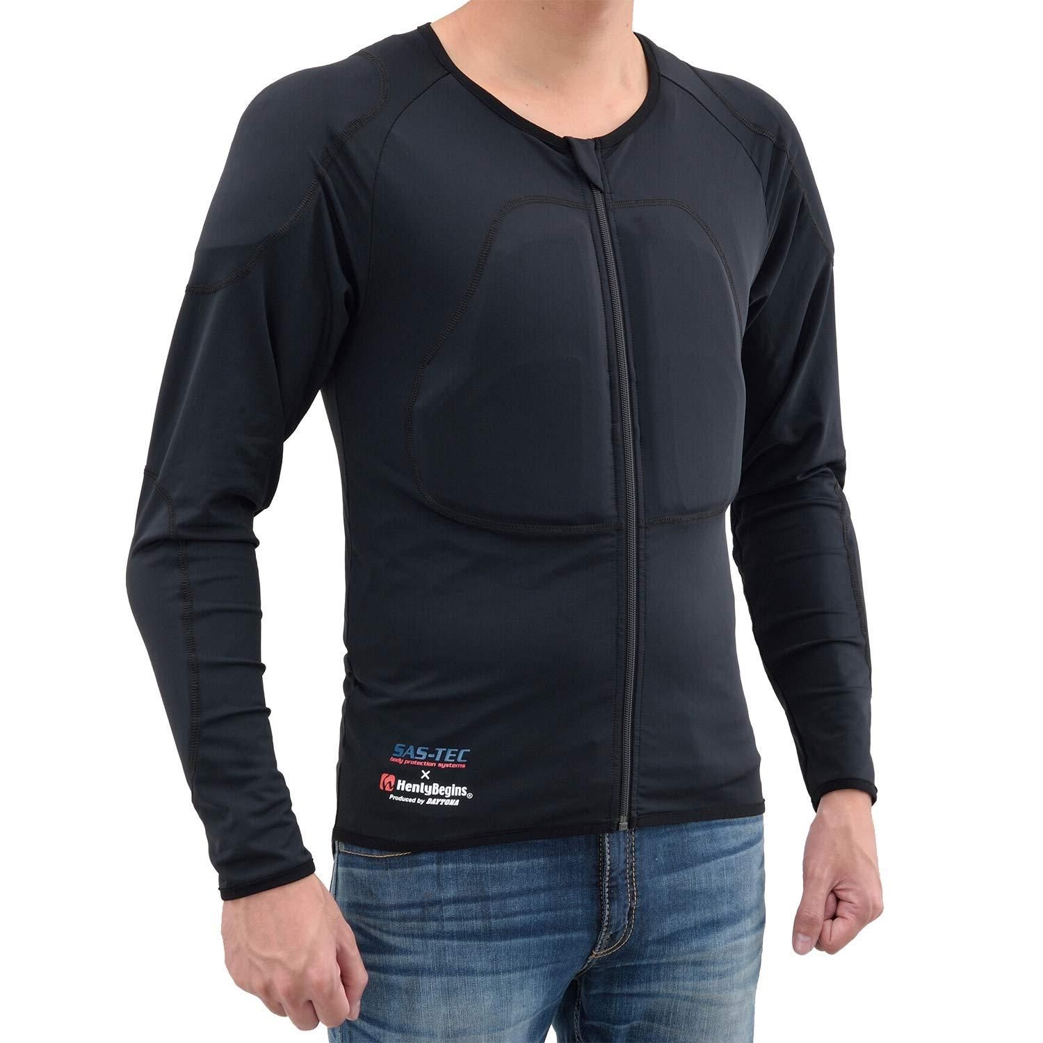 3営業日で発送 ヘンリービギンズ Henly Begins デイトナ ヘンリービギンズ SAS-TEC サステック バイク用 インナー プロテクター Lサイズ CE規格 ストレッチ生地 HB