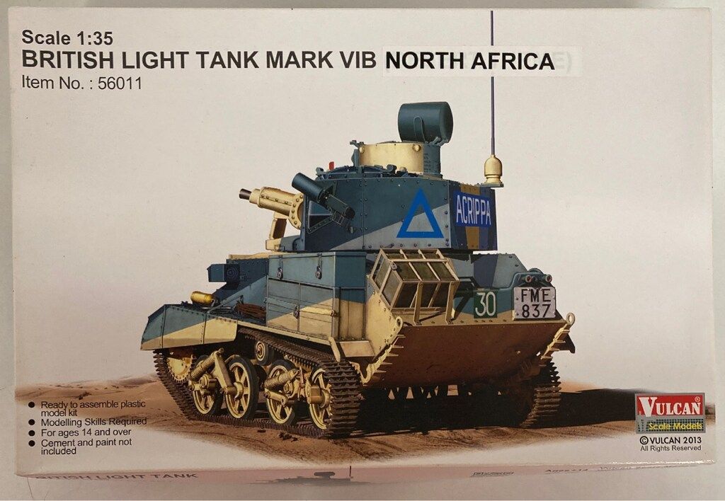 VULCAN 1/35 BRITISH LIGHTTANK MARK VIB（DESERT THEME