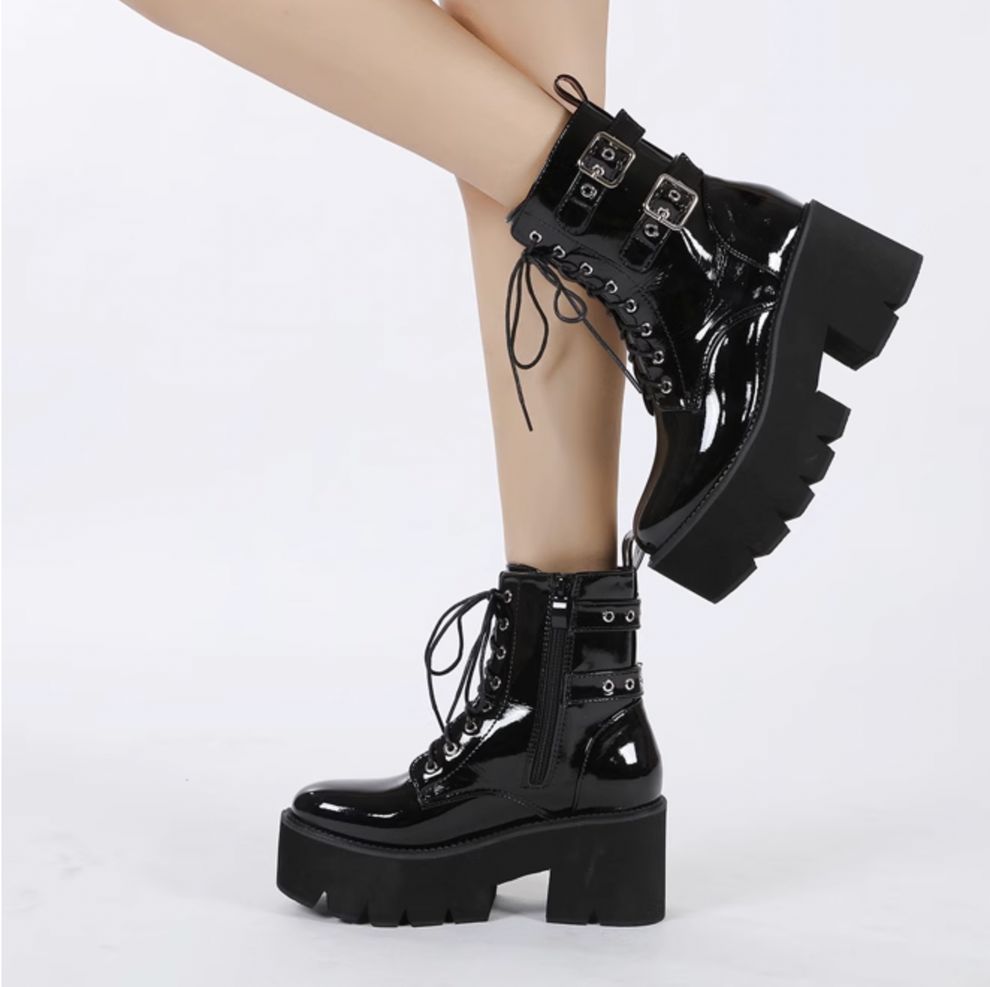 整体サイドゴアブーツ　ブラック　RAKUNA LL 25.0㌢〜25.5㌢ RAKUNA サイドゴアブーツ レディース 黒 ブラック 幅広 ゆったり