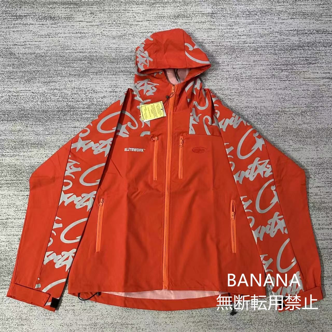 Corteiz Jacket -ファッション メンズフィッシングジャケット ブラック。オレンジ 。ブルー。3 色から選択できます。