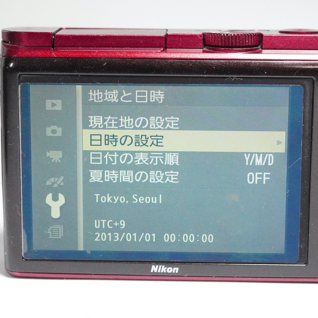 Nikon 1 J3 ミラーレス一眼 レッド 元箱 動作OK 1週間保証 /1171