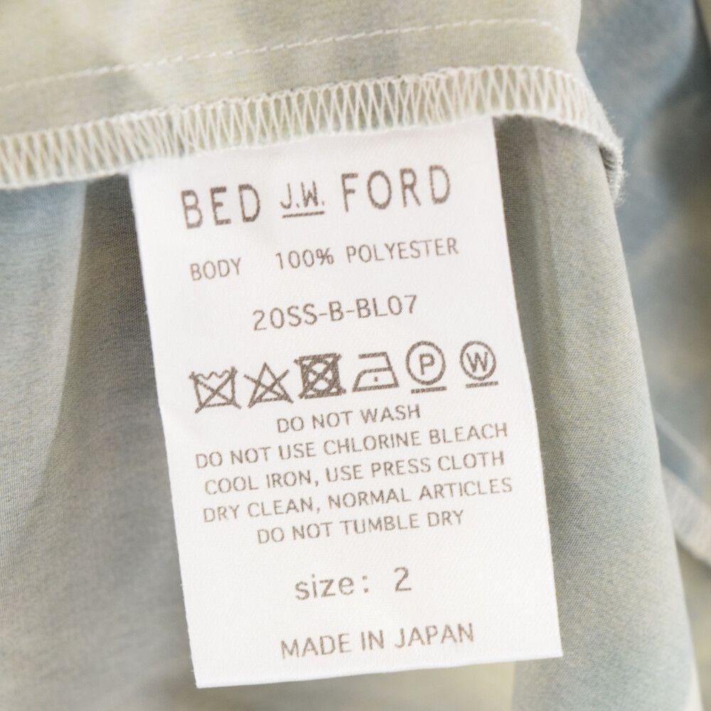 BED J.W. FORD (ベッドフォード) 20SS Print Half Sleeve Shirt 総柄