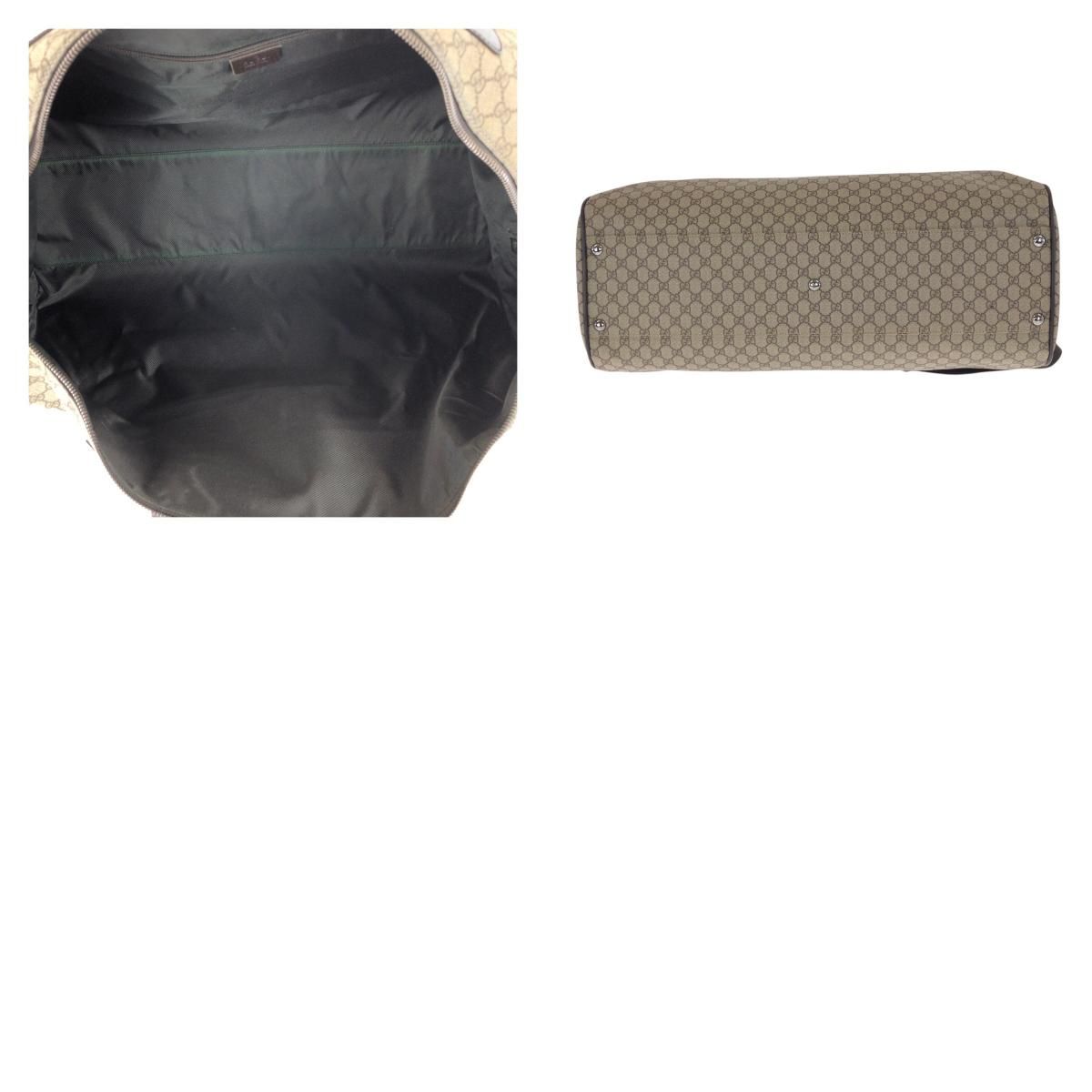 GUCCI グッチ ブラウン シルバー金具 GGスプリームキャンバス レザー 101672 ボストンバッグ ショルダーバッグ 2 way メンズ 505518 ボストンバッグ 旅行用バッグ バッグ メンズ