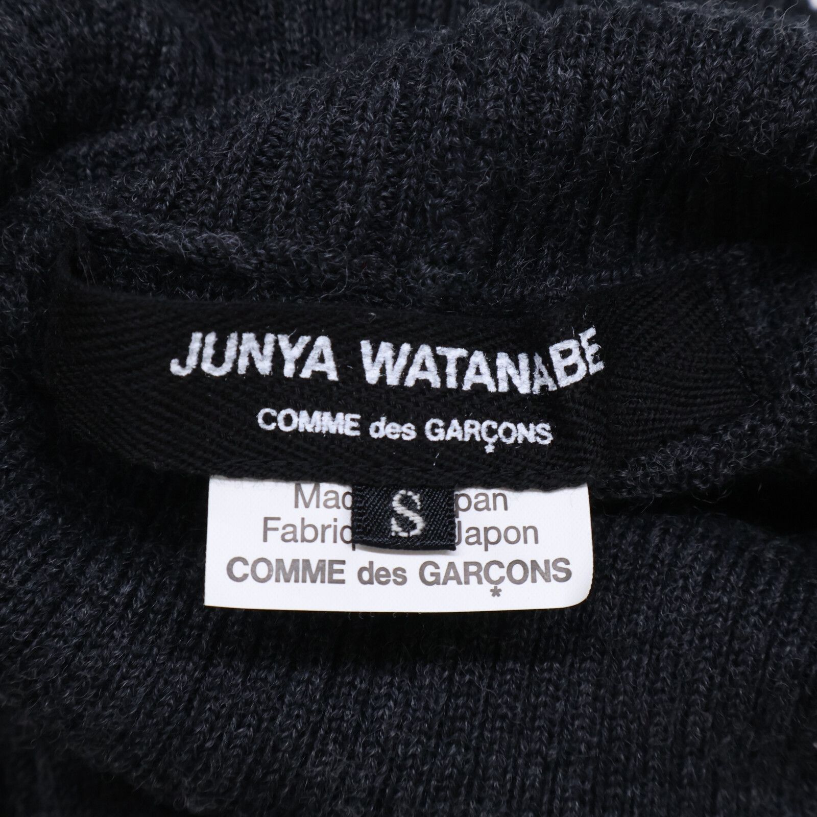 ジュンヤワタナベ コムデギャルソン ダメージ加工 プルオーバーシャギーニット COMMEdesGARCONS JUNYA WATANABE コムデギャルソンジュンヤ