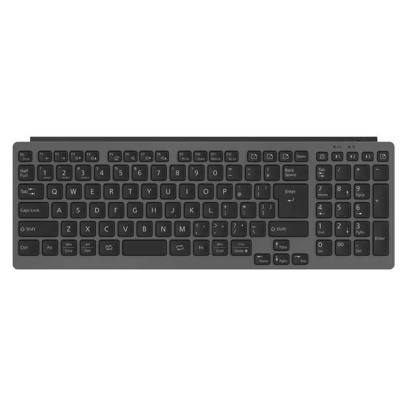 未開梱 富士通 FUJITSU FMV Comfort Keyboard KB800 ワイヤレス |Bluetooth USB ブラック FMV-KB800T