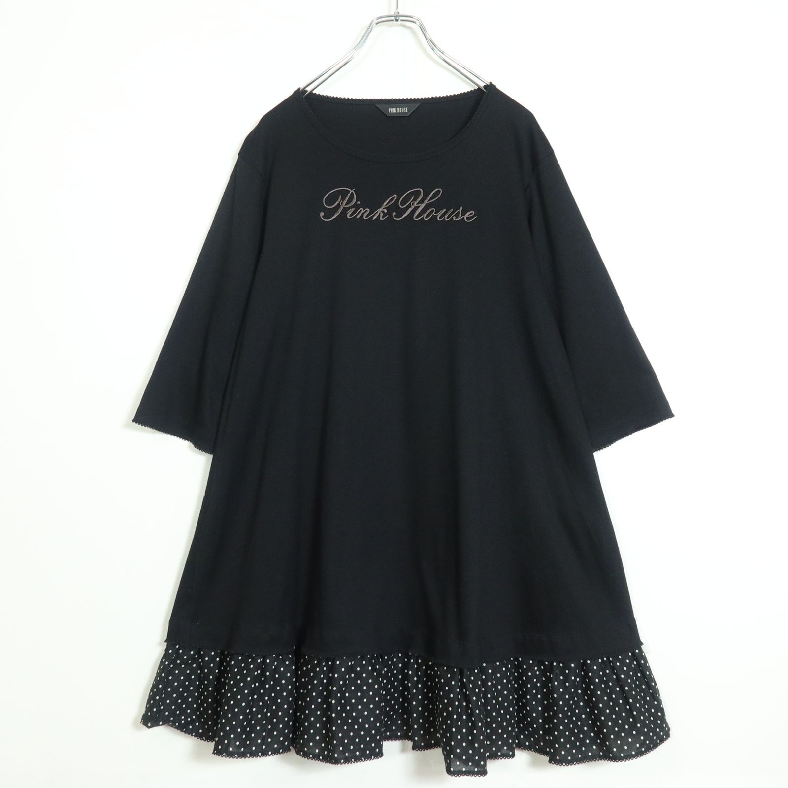ピンクハウス店舗限定ワンピース黒系 黒ネーム付きワンピース - ピンクハウス通販｜リサイクル