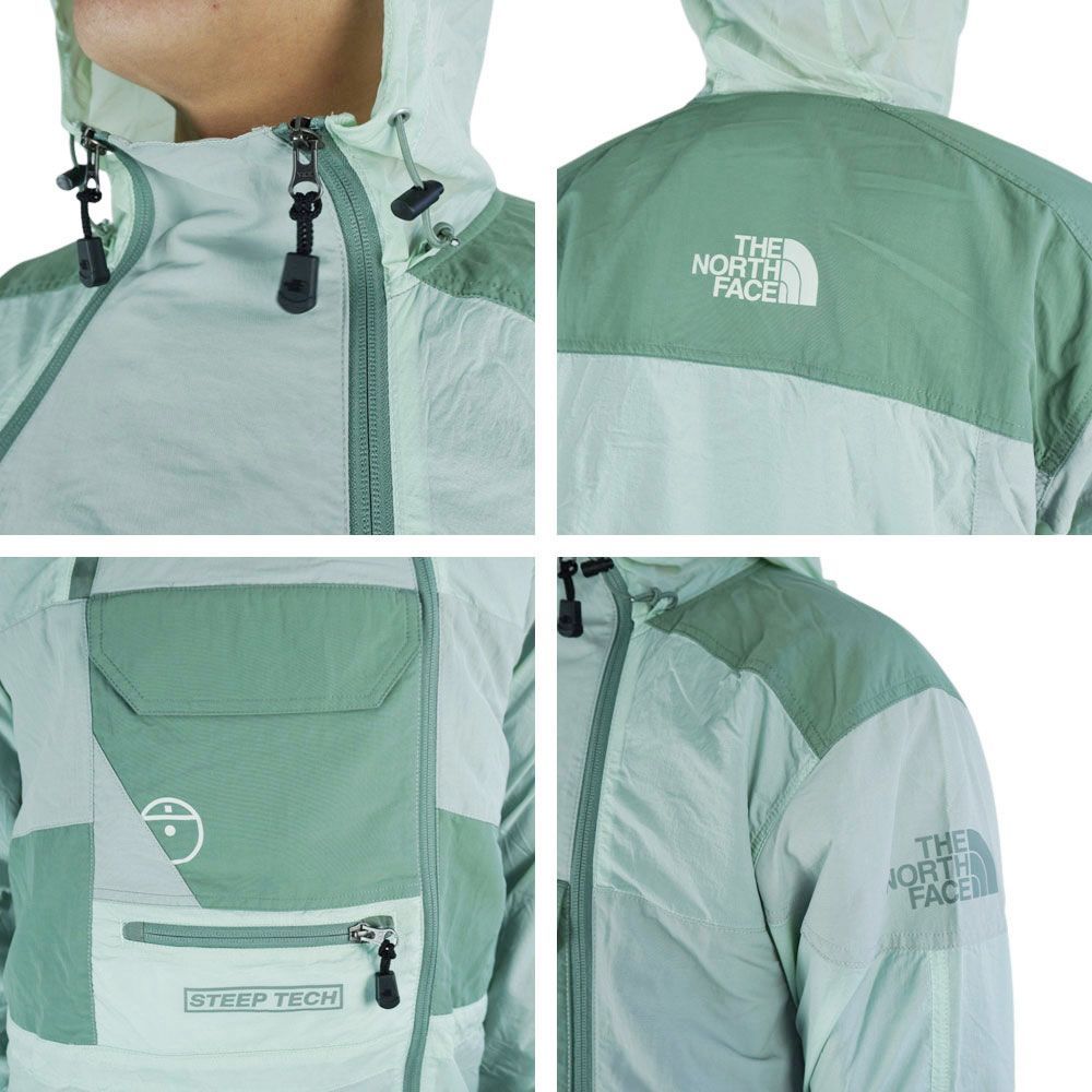 ノースフェイス USA企画 日本未発売 THE NORTH FACE メンズ STEEP TECH LT WIND JKT スティープ テック  ウインドジャケット ホワイト グリーンミスト 90年代 - メルカリ