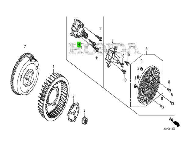 ホンダ 純正 GX630 GX660 GX690 フロントシャフト HONDA GX630 GX660 GX690 Stub Shaft FR. P.T.O 23311-Z6L-820 ♥ Genuine JDM メー