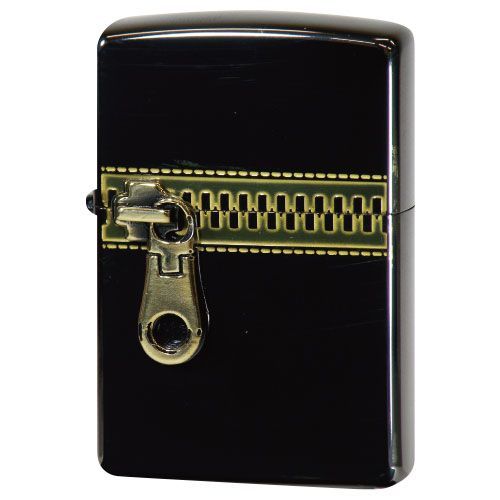 ZIPPO ジッパー イオンブラック 金メッキ メタル ジッポー ライター