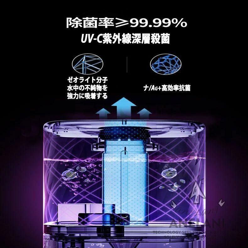 加湿器超音波式タワー型上から給水9L業務用卓上静音uv除菌空気清浄機抗菌大容量乾燥対策 超音波48H連続運転自動湿度調節