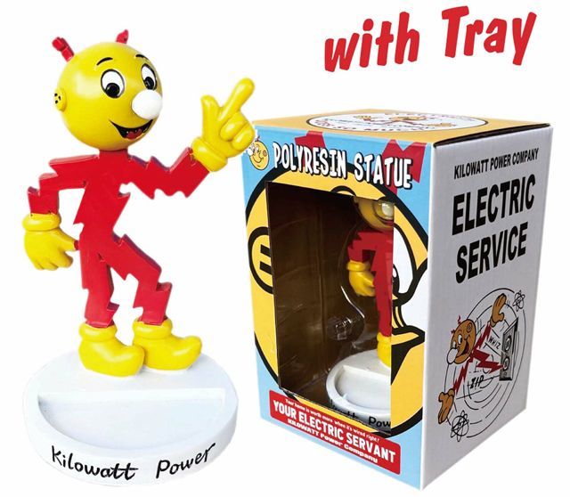 レディ キロワット フィギュア】小物入れ Reddy KILOWATT POWER AMERICAN FIGURE レディキロ アメリカンフィギュア  インテリア 模型 雑貨 グッズ ソフビ 人形 企業キャラクター アメリカ - メルカリ