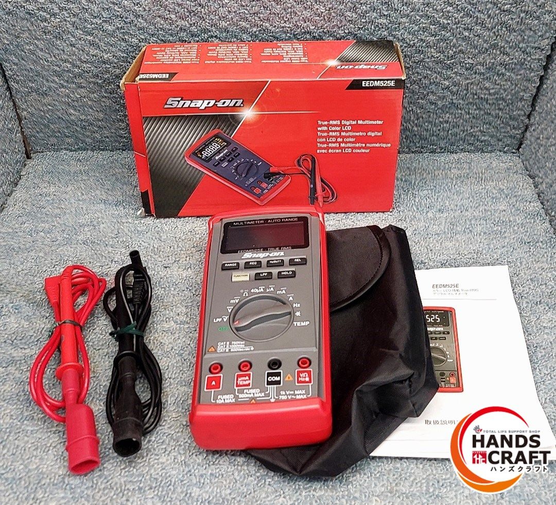 Snap-on デジタルマルチメーター 中古品 通電確認のみ EEDM525E マルチテスター