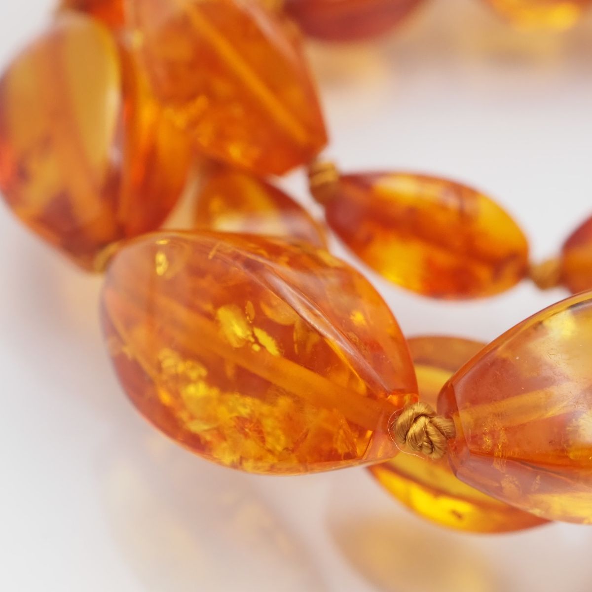 G787 琥珀 コハク ネックレス デザイン - メルカリ