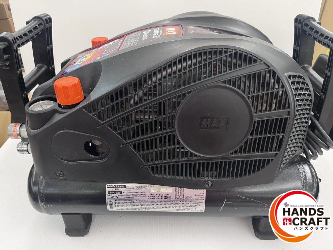 マックス MAX 高圧 エアコンプレッサー AK-HH1270E2 27L 高圧4口 ブラック 品