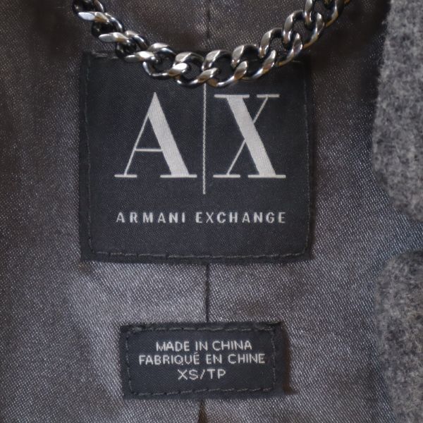 アルマーニエクスチェンジ ウールブレンド コート XS グレー系 ARMANI