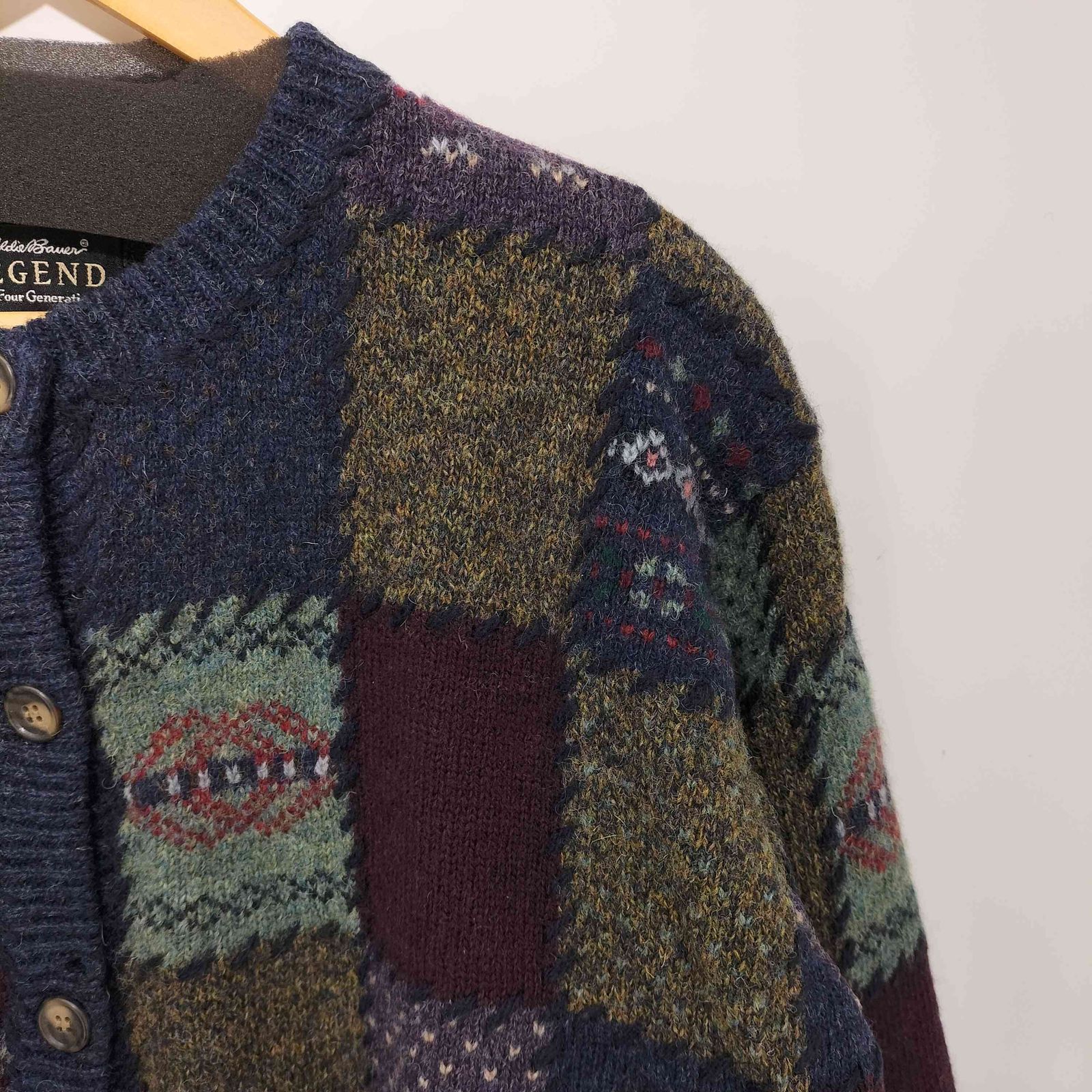 エディーバウアー Eddie Bauer 00S Legendタグ Deer bay Patchwork 