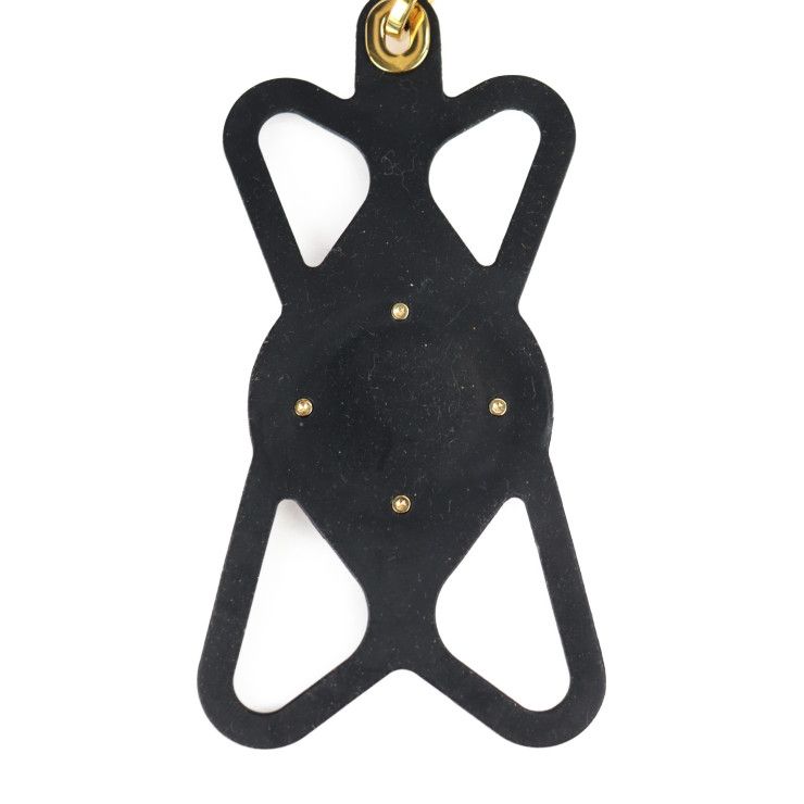 LOUIS VUITTON - LOUIS VUITTON ルイヴィトン フォンホルダー ルイーズ M68382 ブラック ブラウン ゴールド金具 シリコン モノグラムキャンバス ユニセックス サークルロゴ ネックストラップ スマホホルダー【本物保証】 ルイ・ヴィトン フォンホルダー・ルイーズ M68382 モノグラム