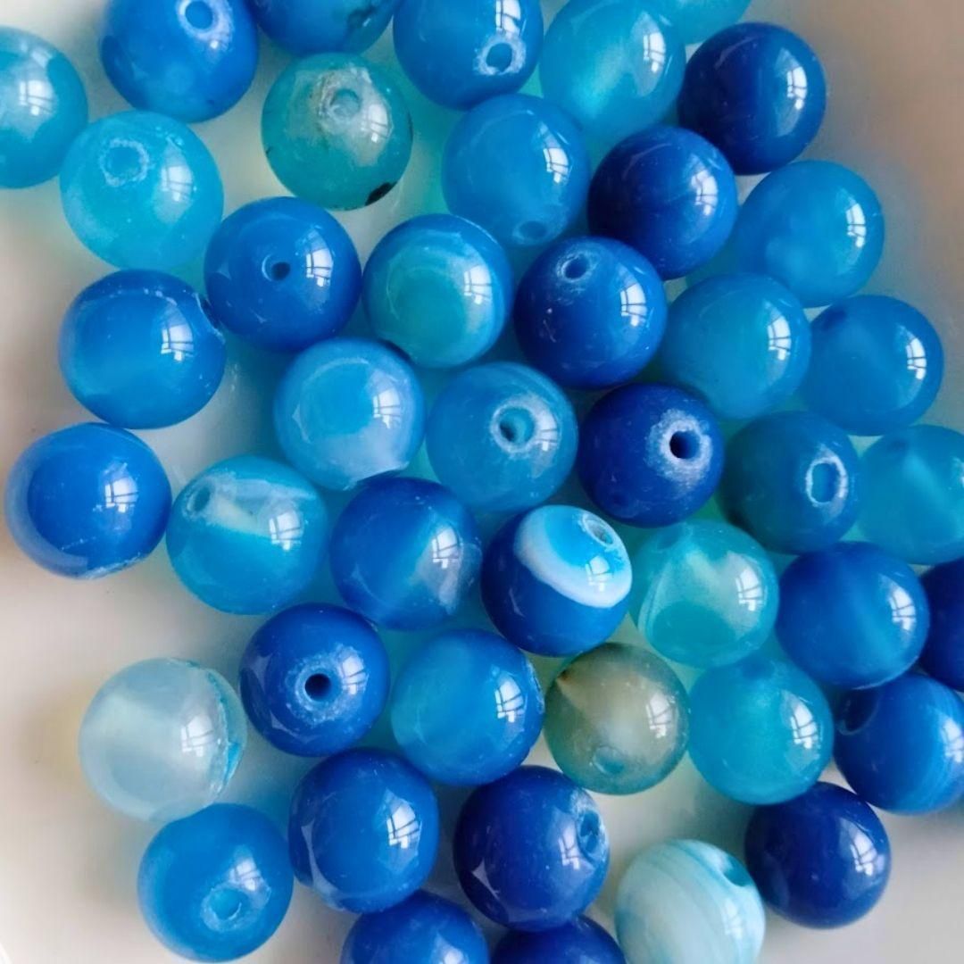 ハンドメイド ブレスレット まとめ売り カラー青 ハンドメイド ブレスレット まとめ売り カラー青