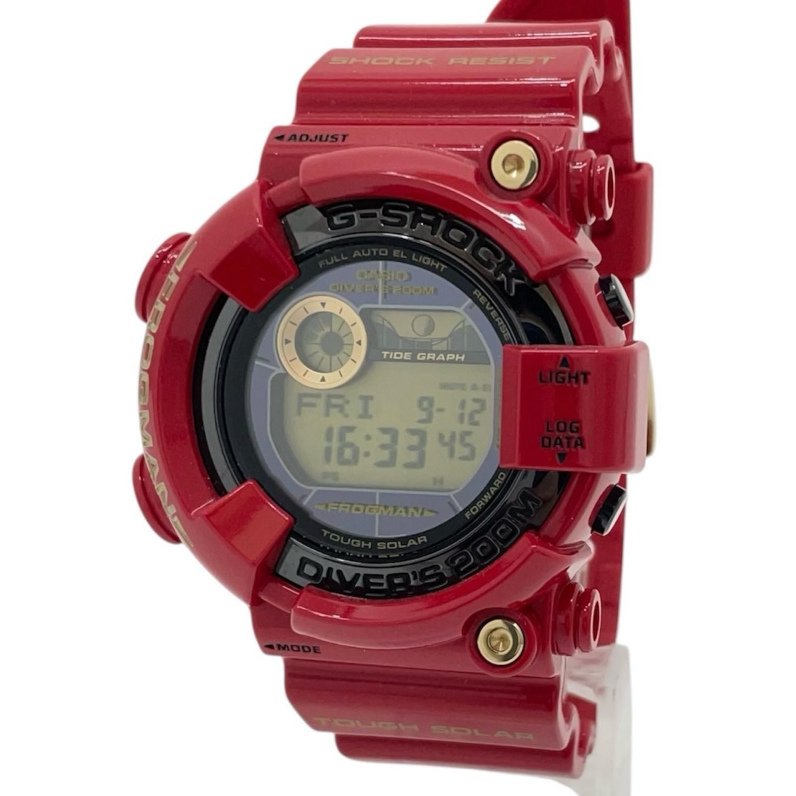 CASIO G-SHOCK FROGMAN チェリーレッド純正ベゼルバンド新品 CASIO G-SHOCK FROGMAN チェリーレッド純正ベゼルバンド新品