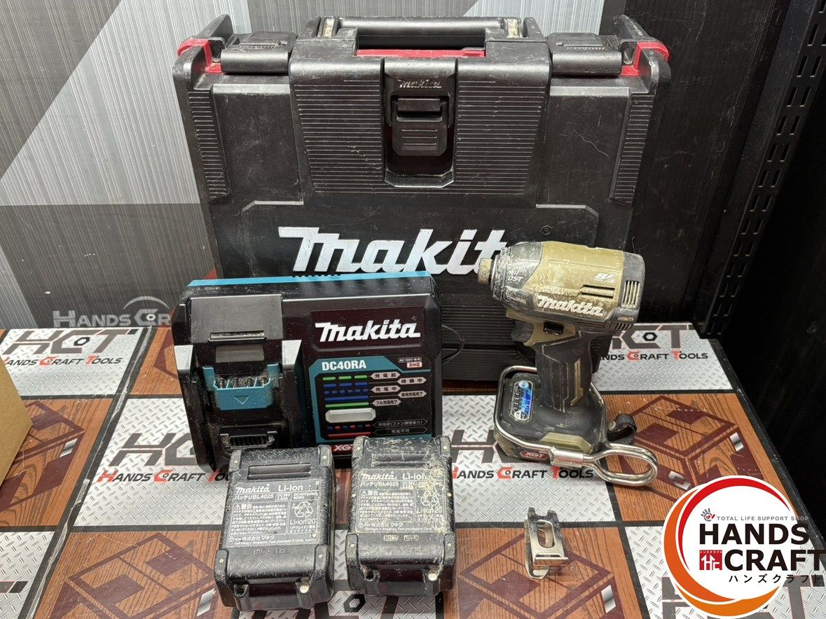 〇 送料無料 マキタ Makita TD002GRDX 充電式インパクトドライバ バッテリ×2 充電器付き ハンズクラフト佐賀
