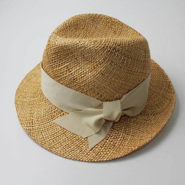 美品】chappo リボン付き麦わら帽子
