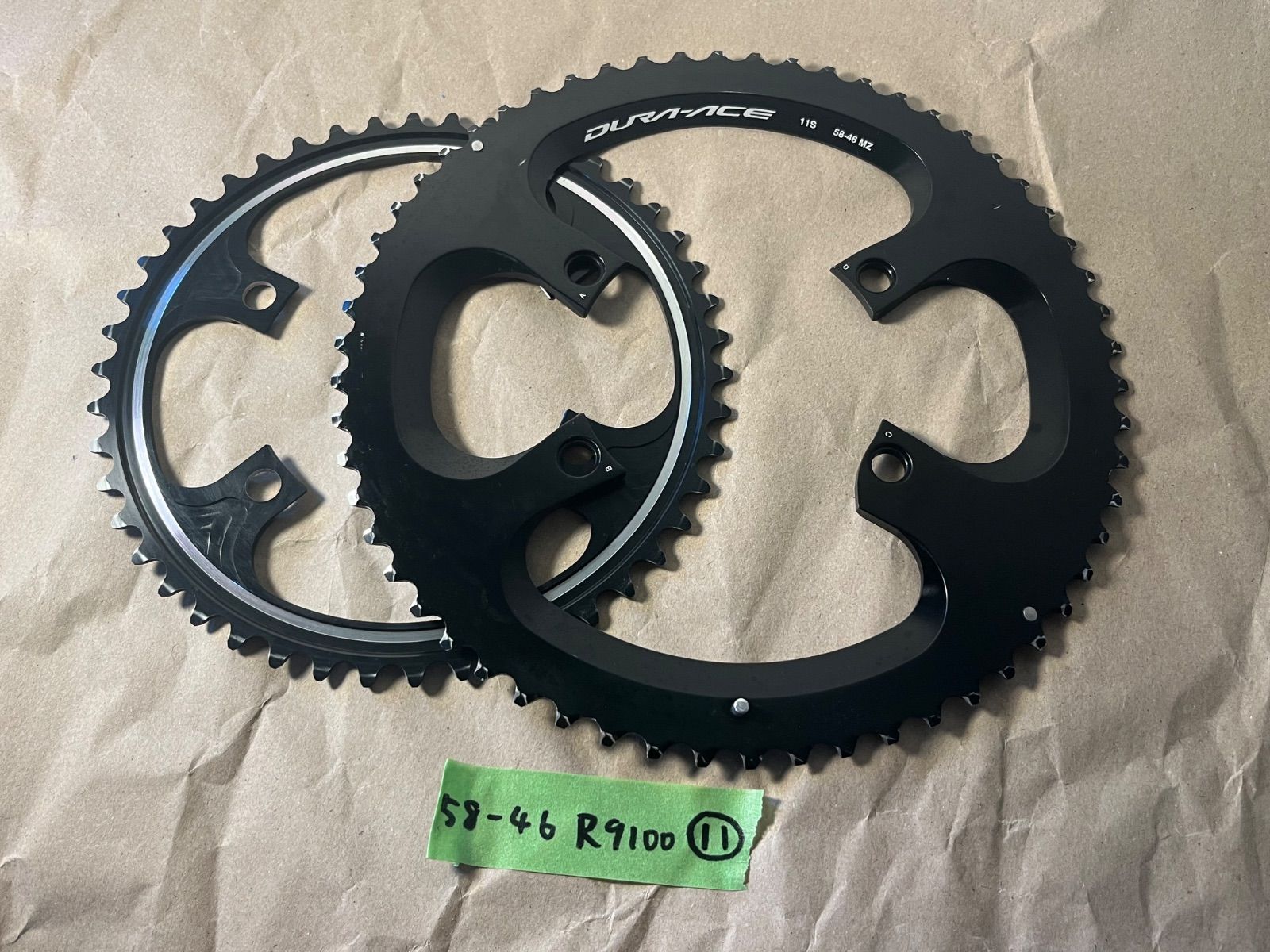 プロチーム支給品 DURA ACE FC R 9100 11 s チェーンリング 58 46 t デュラエース No