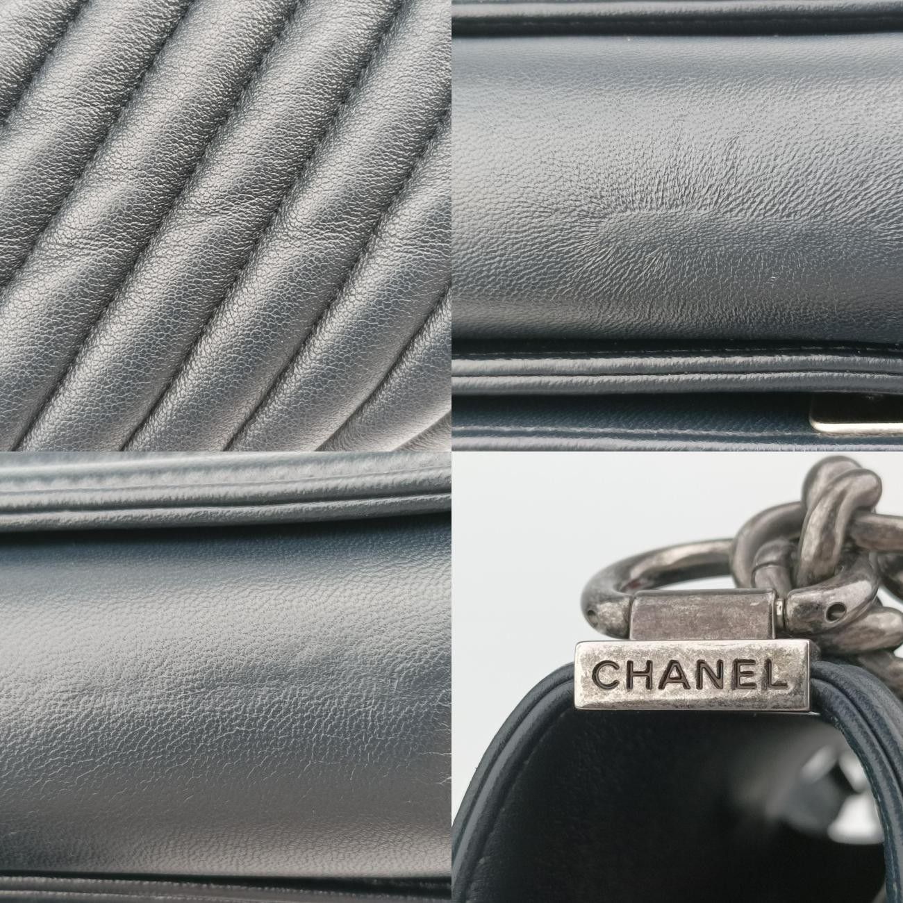 シャネルChanelボーイシャネルブラックレザーA9282920784908